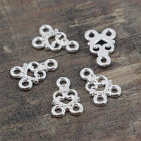 Baza kolczyka ażurowa srebrna 16x10mm 