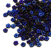 Forget me not Beads Jet Full Azuro 5mm [50szt]
