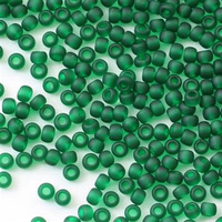 Toho Round 11/0 Transparent-Frosted Green Emerald [10g]