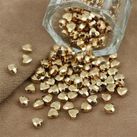 Hematyt zlote serce fasetowane 4mm [10szt]