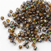 Fire Polish 3mm Crystal Magic Copper [40szt]