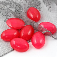 Kaboszon jadeit różowy neon owal 25x18mm