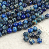 Jaspis lazurowe wybrzeże kula granatowa 10mm