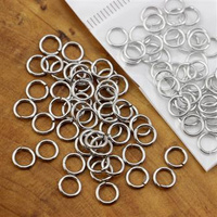 Ogniwo otwarte ciemno srebrne 7x1mm [50szt]