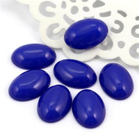 Kaboszon z żywicy owal granatowy 18x13mm