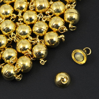 Zapięcie metalowe magnetyczne kula złota 10mm