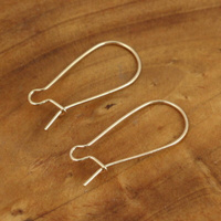 Bigle metalowe zamknięte złote 25mm [para]