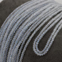 Topaz błękitny oponka fasetowana 3x2mm [sznur 39cm]