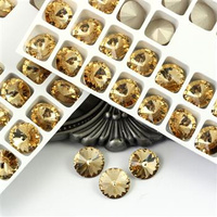 Preciosa Rivoli Maxima Lt. Col. Topaz 12mm [2szt]