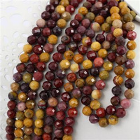 Jaspis mokait kula fasetowana 5mm [sznur 39cm]