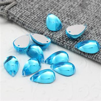 Kaboszon akrylowy jelly niebieska łezka 15x9mm