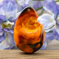 Zawieszka agat łezka 51x34mm