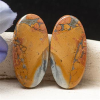 Kaboszony jaspis maligano 28x13x4mm [para]