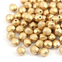 Fire Polish 6mm Aztec Gold [20szt]