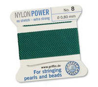 Griffin Nici nylonowe z igłą green 0,80mm [2m]