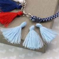 Chwost z włókna syntetycznego błękitny 30x5mm