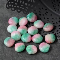 Jadeit łezka arbuzowo-zielona 13mm