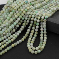 Chryzopraz kula fasetowana 3mm [sznur 39cm]