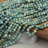 Opal niebieski kula fasetowana 5mm [sznur 39cm]