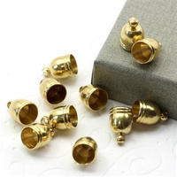 Tulejka do wklejania metalowa złota 7mm