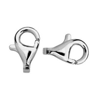 Zapięcie srebrne karabińczyk 11mm Ag925