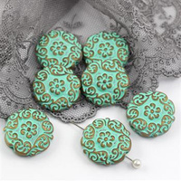 Vintage beads moneta Antique Copper 22mm