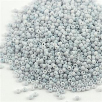 Toho Round 11/0 Opaque-Pastel-Frosted Lt Gray [10g]