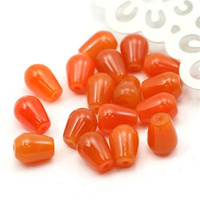 Agat brazylijski kropla pomarańczowa 11x8mm