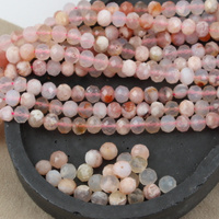 Agat sakura oponka fasetowana 8x6mm 