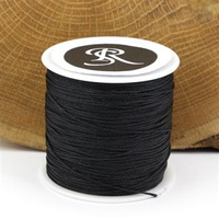 Sznurek nylonowy czarny 0,8mm [szpula 100m]