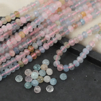 Morganit oponka fasetowana 6x4mm [10szt]