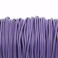 Rzemień skórzany fioletowy 2mm [1metr]