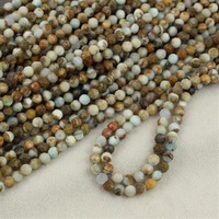 Larimar kula fasetowana 4mm [sznur 39cm]