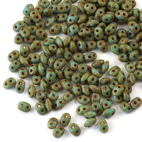 SuperDuo 2.5x5mm Blue Tuorquoise Picasso [5g]