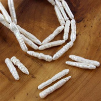 Perła słodkowodna białe pałeczki [para]