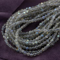 Labradoryt kula gładka 4mm [sznur 39cm]