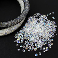 Kryształki szklane chaton do siatki crystal AB [ 10g ]