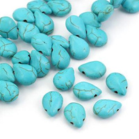 Howlit turkusowy łezka wszerz 14x10mm