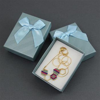 Pudełko ozdobne "SATYNOWE PASY" szare 9x7x3cm