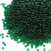 Toho Round 11/0 Transparent Green Emerald [10g]