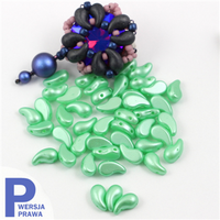 ZoliDuo (Right) 5x8mm Alabaster Pastel Lt. Green [10szt]