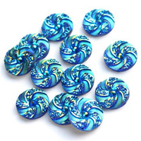 Kaboszon z żywicy wiatrak moneta 16mm