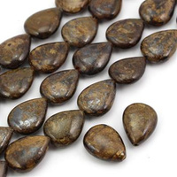 Bronzyt łezka 18x13mm