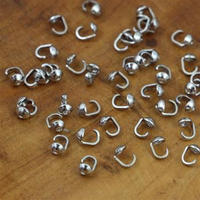 Zakończenie koszyczek srebrny 3mm [50szt]