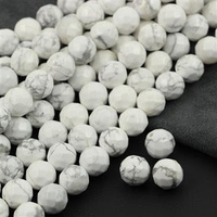 Howlit marmurkowy kula fasetowana 10mm