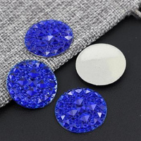 Kaboszon z żywicy druza moneta kobaltowa 25mm