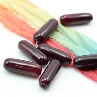 Agat brazylijski cygaro fioletowe 30x10mm