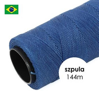 Sznurek do makramy brazylijski woskowany Deep Ocean 1mm [szpula 144m]