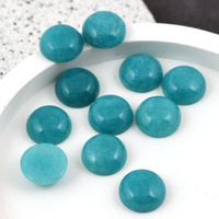 Kaboszon jadeit turkusowy moneta 12mm