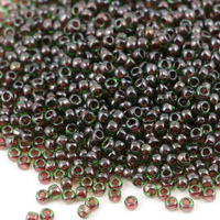 Toho Round 8/0 Inside-Color Peridot/Fuchsia-Lined [10g]